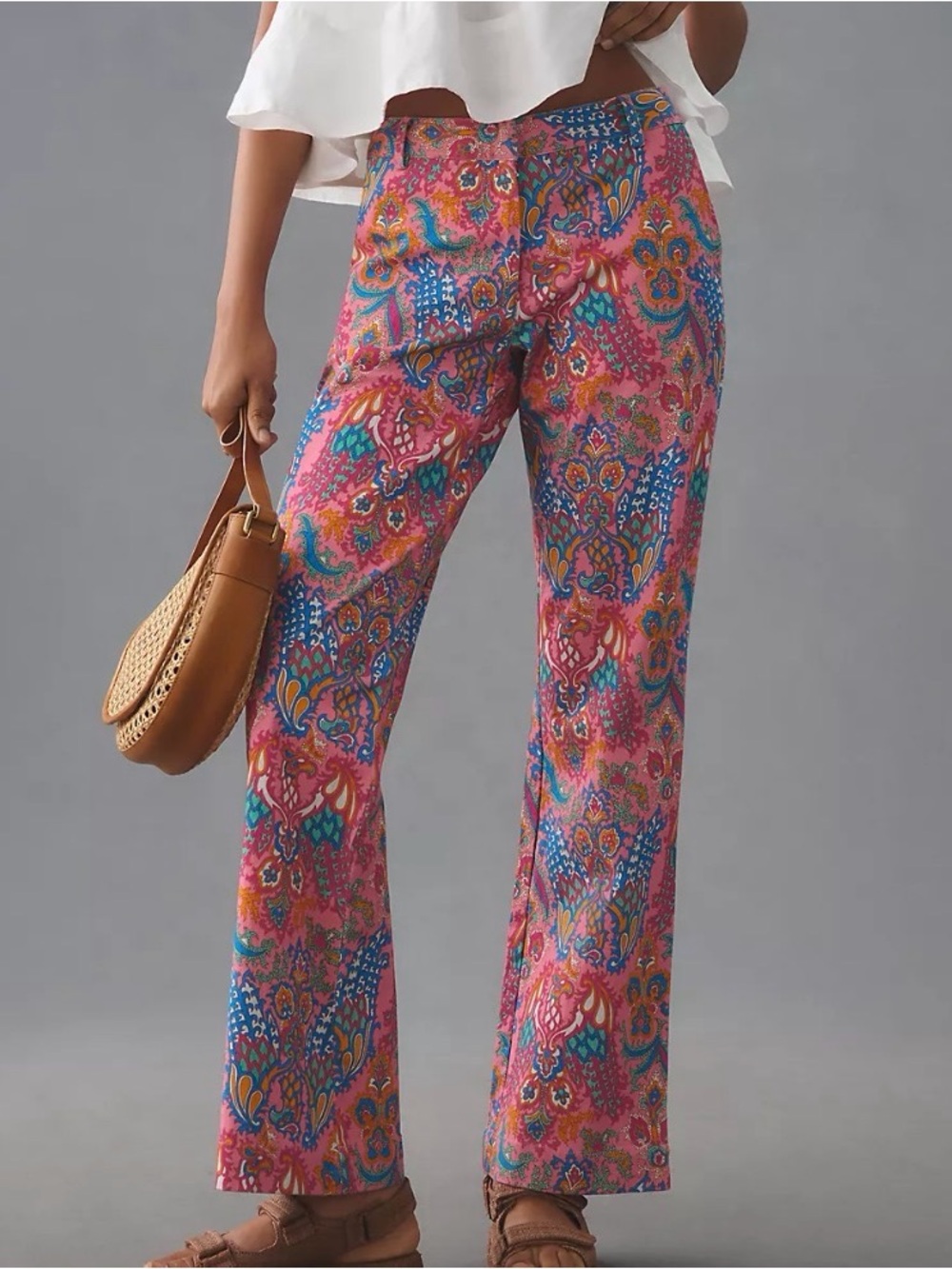 NWT Anthropologie | Love the Label Printed Flare Pant